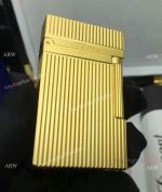 Buy Replica S.T. Dupont Vertical stripes Lighter All Gold Lighter